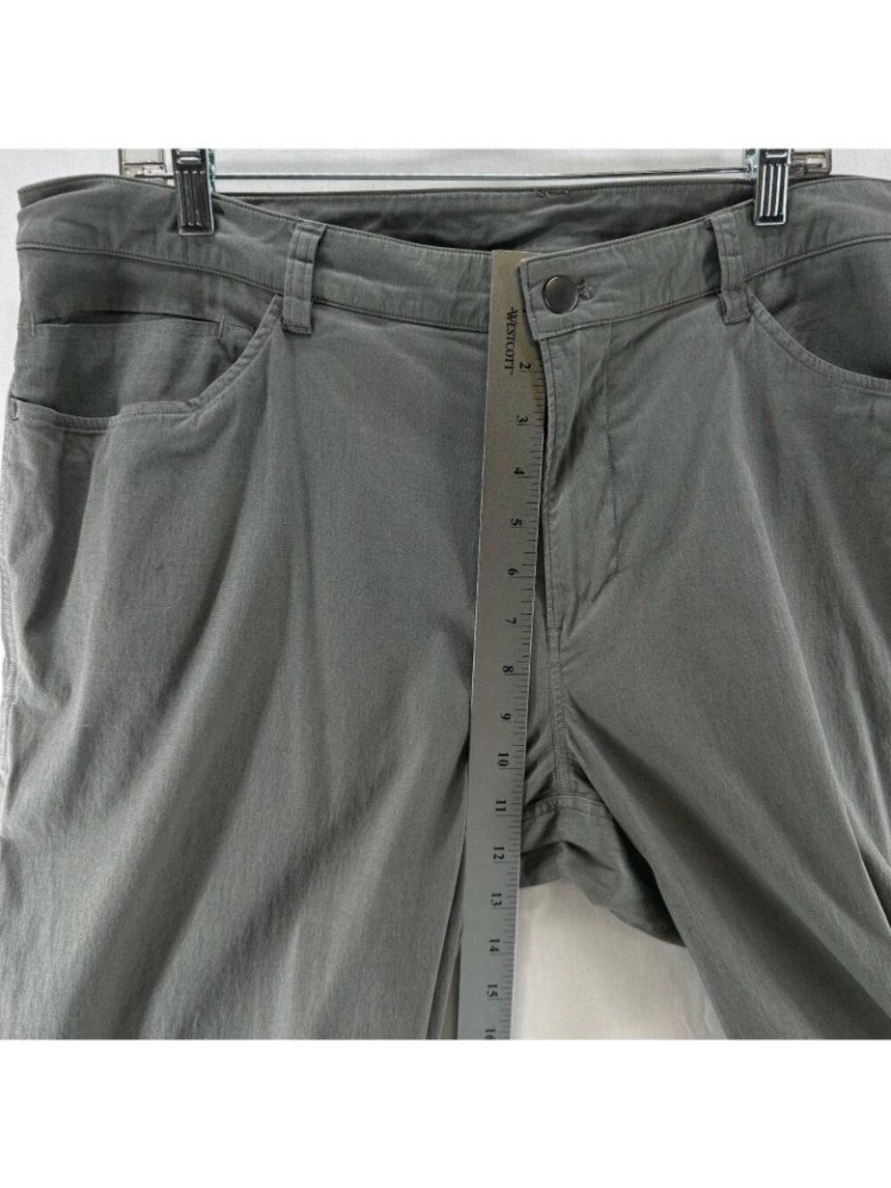 Lululemon ABC Commission Pants Men 38 Travel Trousers Warpstreme Tech Chino Grey - Picture 5 of 12